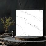 قیمت سرامیک کف 80*80 یزد طرح کلکته سفید گلچین