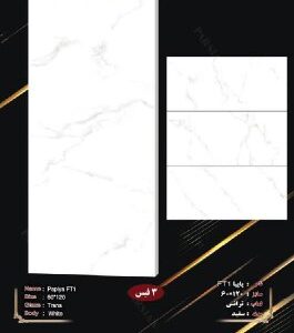 سرامیک خاک سفید  60*120پاپیا ترانس